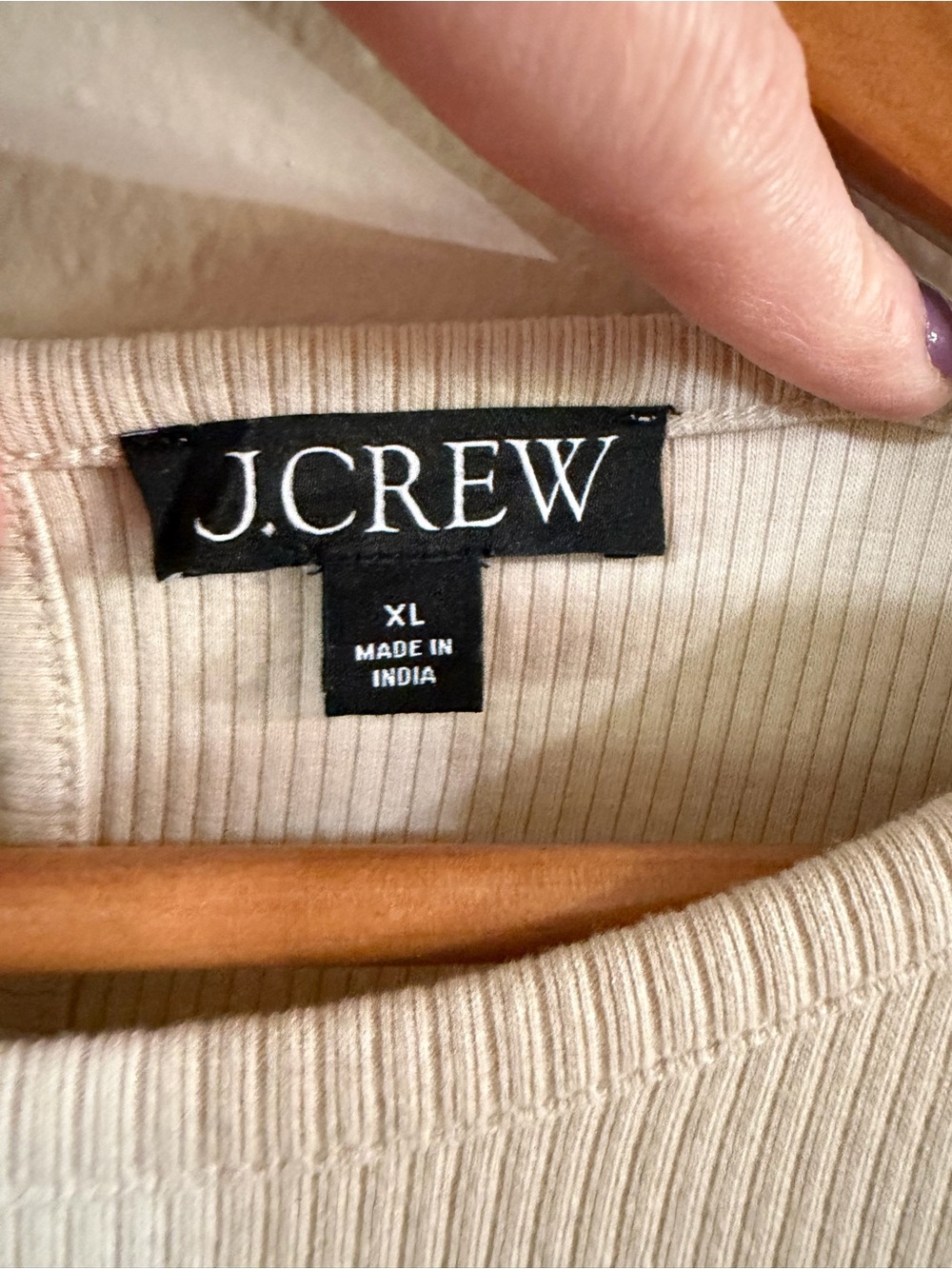 J. Crew | Ruffle-trim Eyelet Long Balloon Sleeve Top in Vintage Rib - XL - Picture 4 of 10